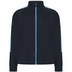 Finden & Hales Childrens/Kids Knitted Tracksuit Top / Navy/Sky